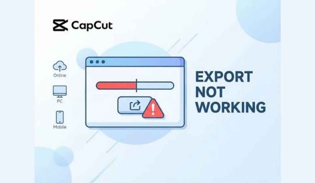 capcut export stuck loading