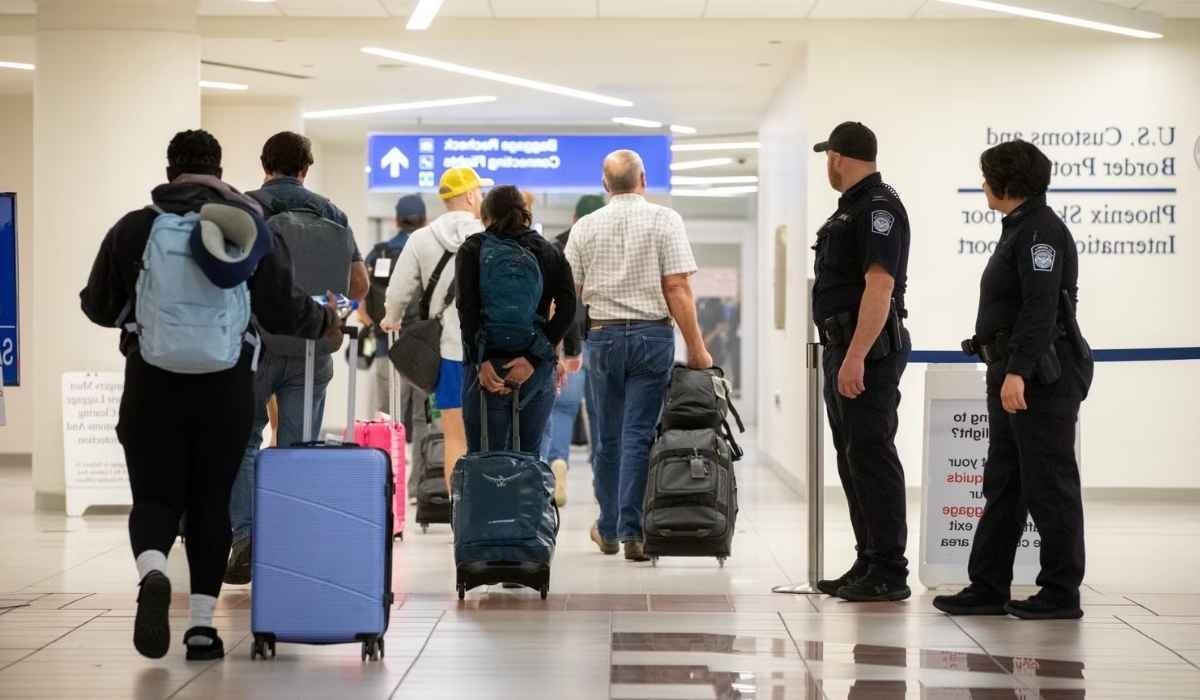how does customs work with connecting flights