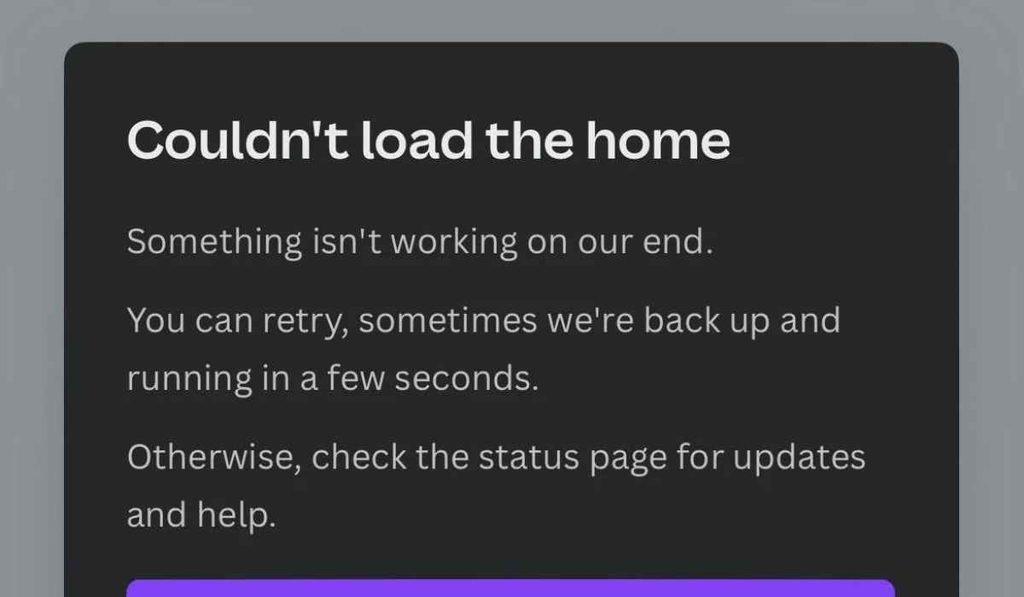 Canva download button not working