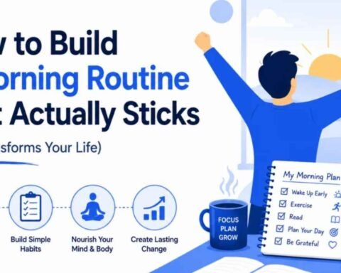 how do you make a morning routine stick to it?