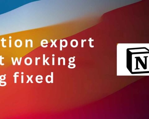 notion export not working bug fixed