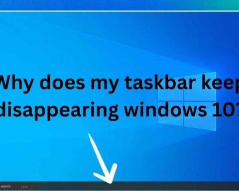 why does my taskbar keep disappearing windows 10